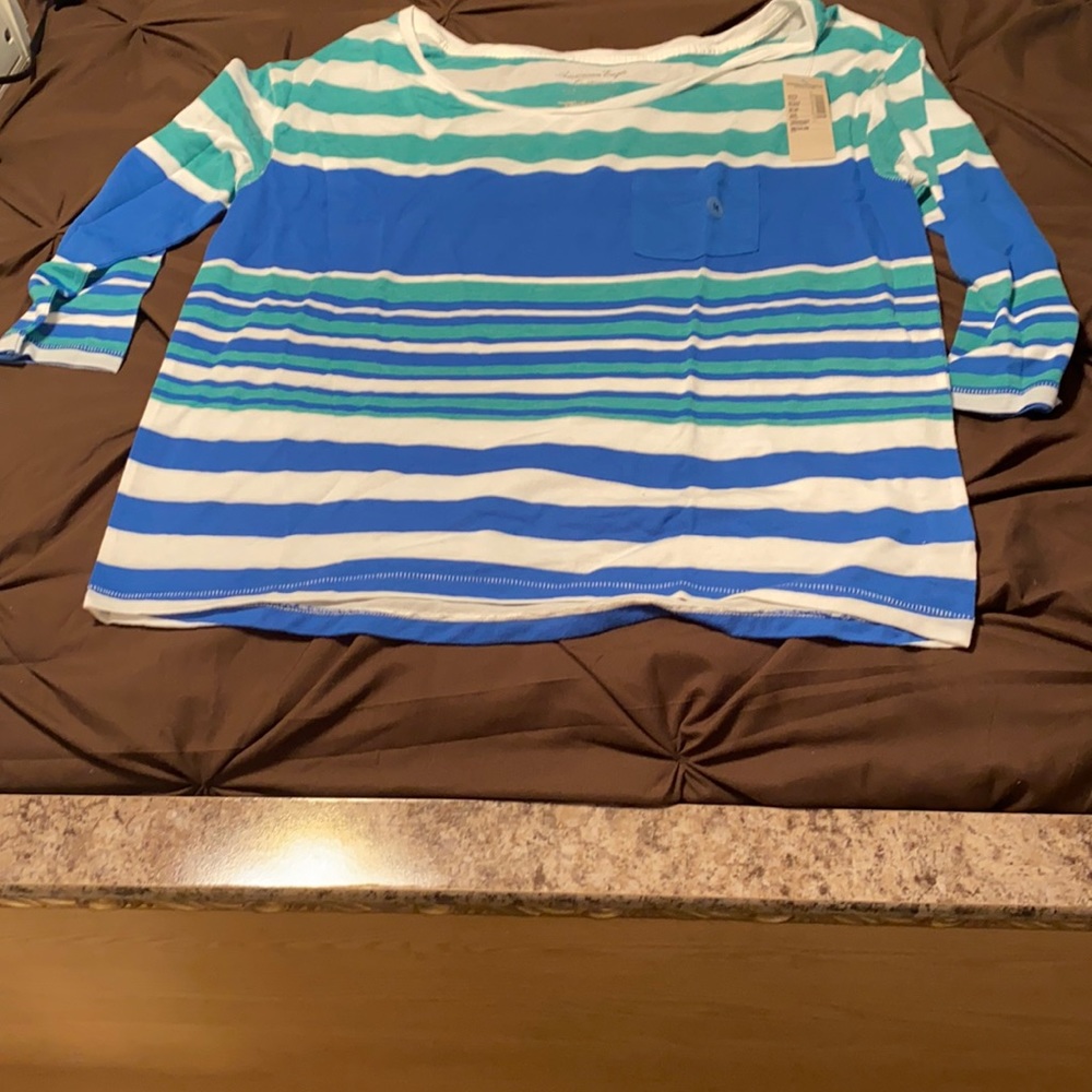 Striped American eagle top
